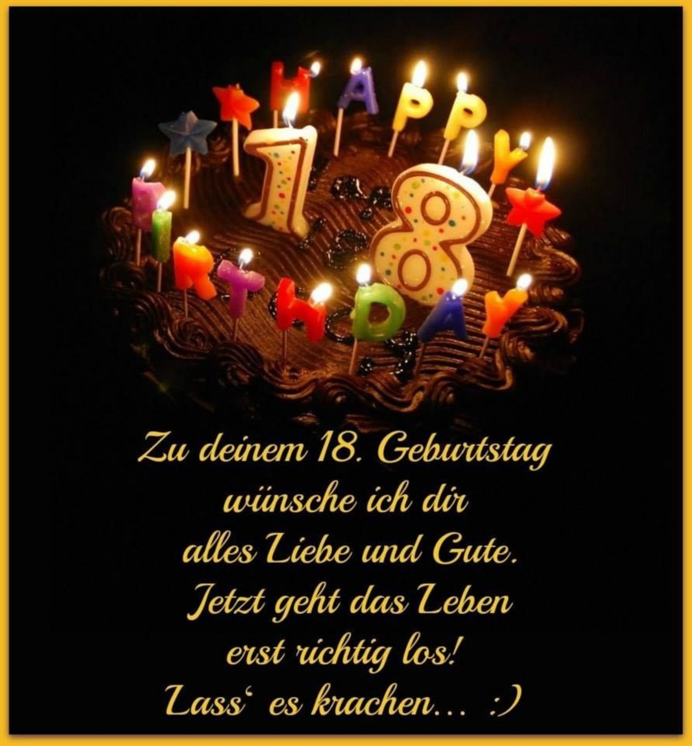 18 geburtstag kartensprгјche