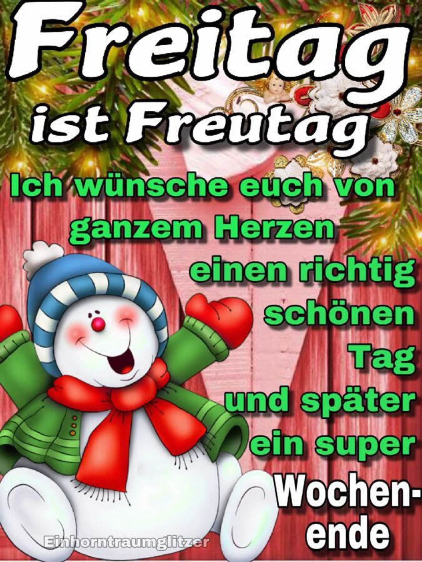 Schönen Freitag Guten Morgen Weihnachten - GBPicsBilder.com