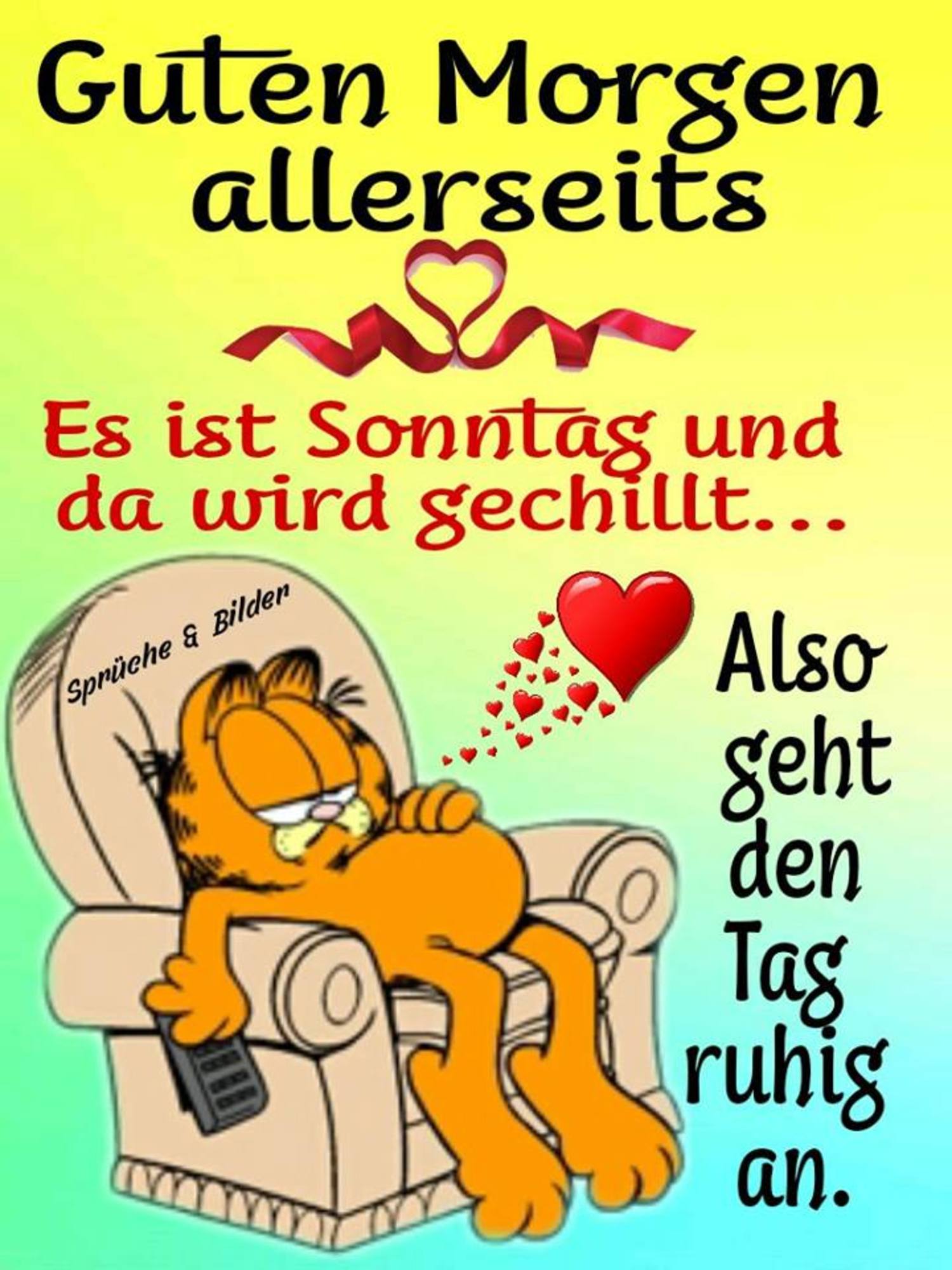 schönen sonntag Garfield bilder