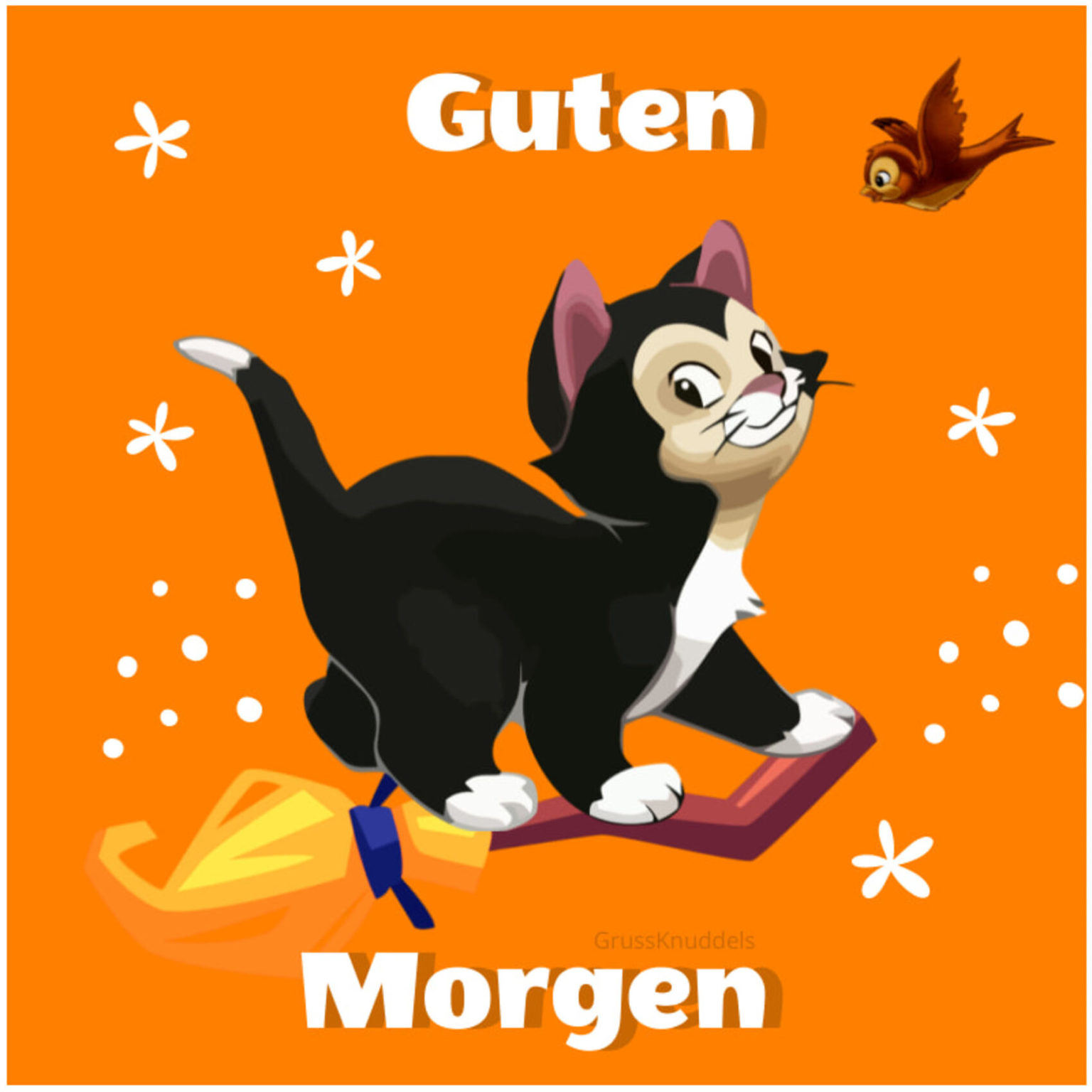 Guten Morgen Bilder Katze:  Zeichne deine eigene süße Katze!