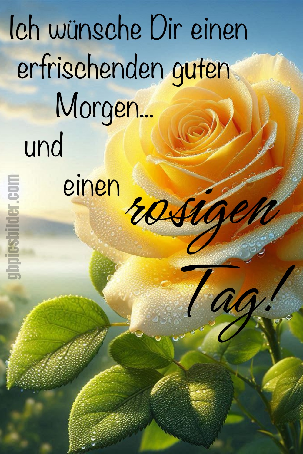 Ich wünsche Dir einen erfrischenden guten Morgen... und einen rosigen Tag!